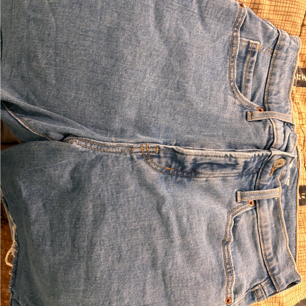 Old navy sky high distressed denim shorts